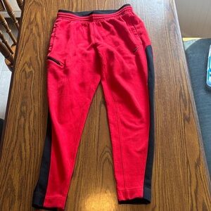 Nike Red and Black Men's Pants